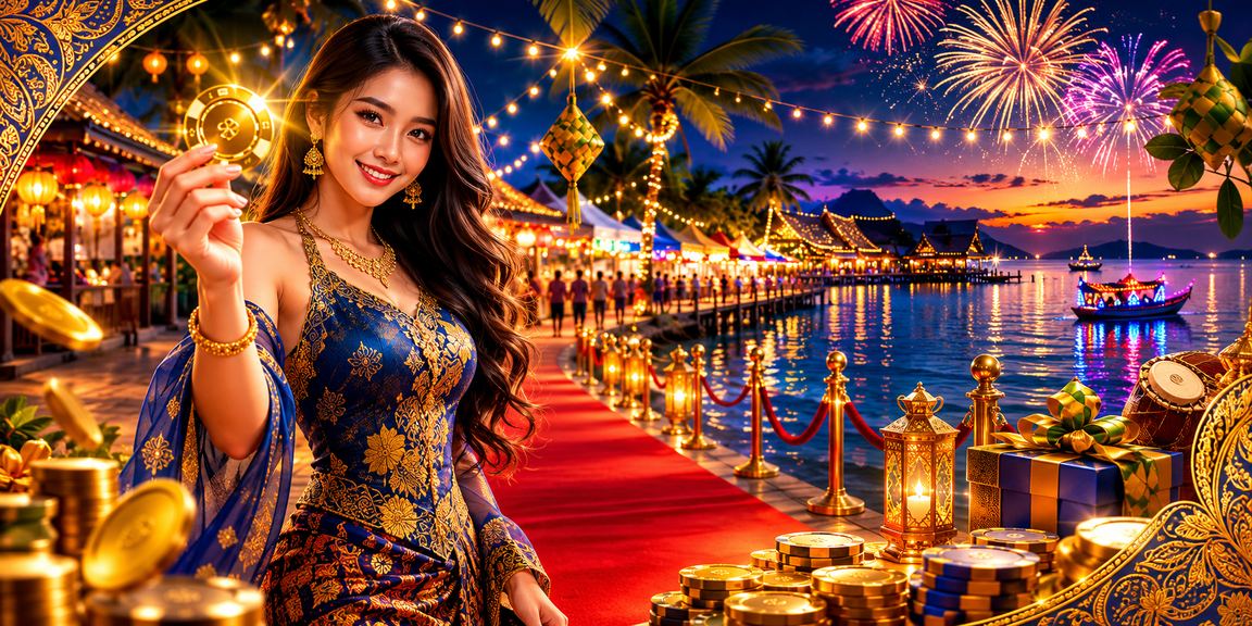 Pemain poker bertaruh dalam suasana kasino maya moden